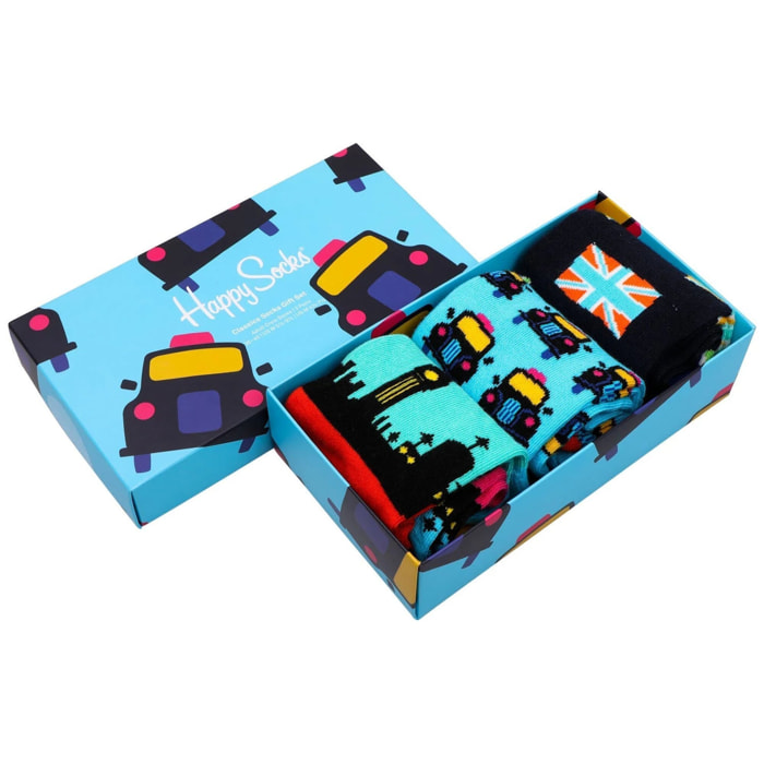 Set de 3 pares de calcetines - diseño "London Edition"