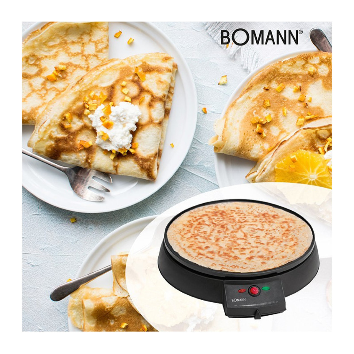 Crêpière électrique Bomann CM 2221 CB Noir