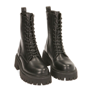 Anfibi neri, tacco 5,5 cm