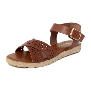 Sandalo flat Gagliani Renzo Marrone