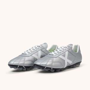 MUNICH ESTADIO AG-23 03 Zapatillas clásicas y planas de piel color plata