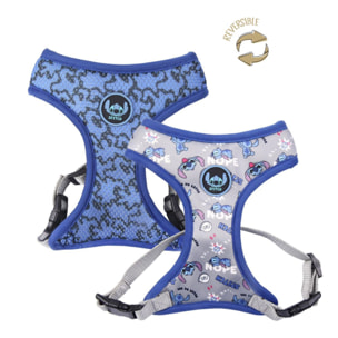 Arnés reversible para perros diseño stitch