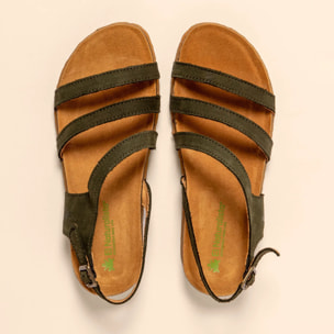 Sandalias N5811 NOBUCK LAVADO KAKI/PANGLAO color Kaki