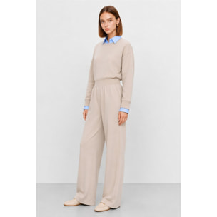 Kocca - Pantaloni da donna in cotone a vita alta e gamba larga Donna