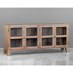 Credenza Margot in legno di mango con 4 ante