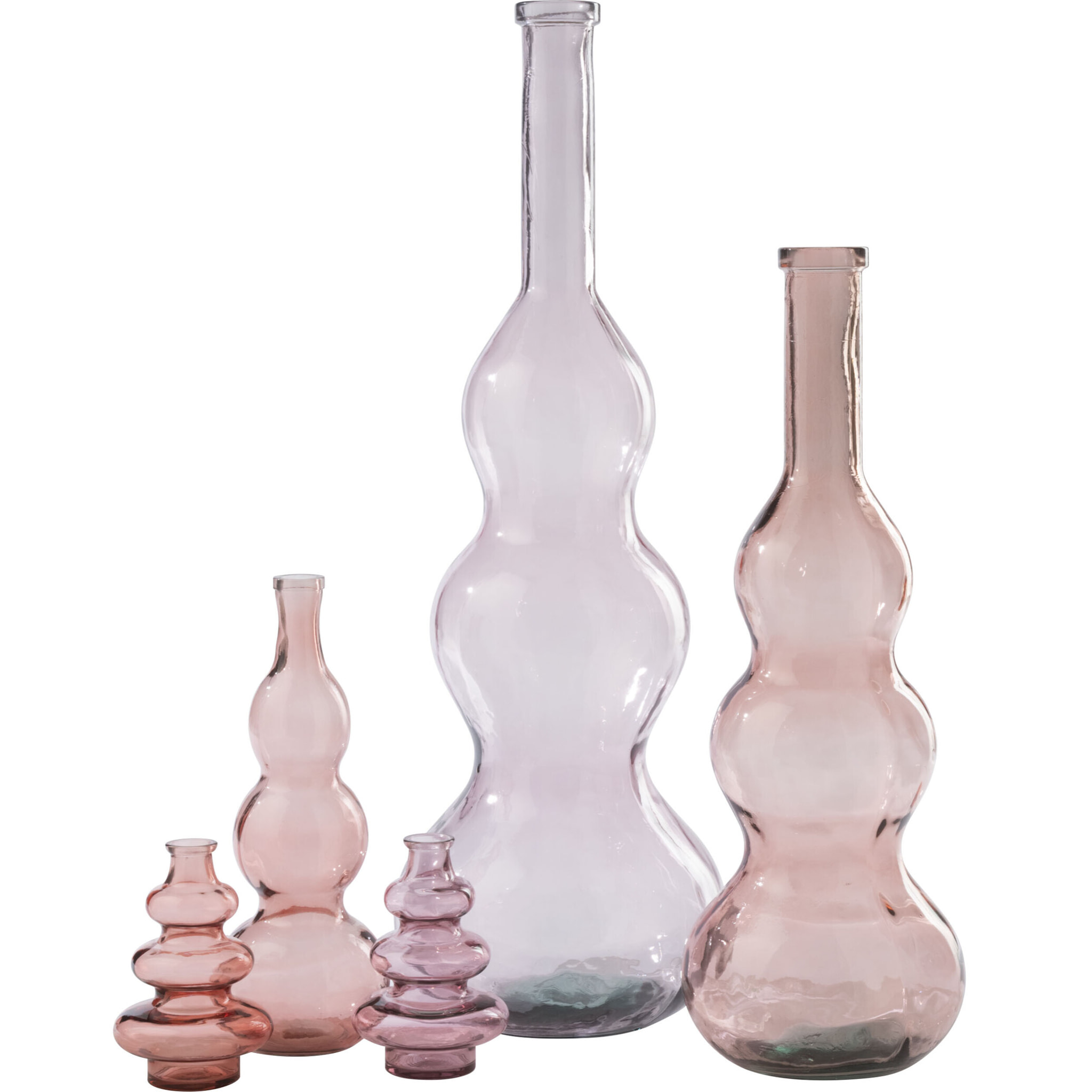 J-Line Vase - verre - rose clair