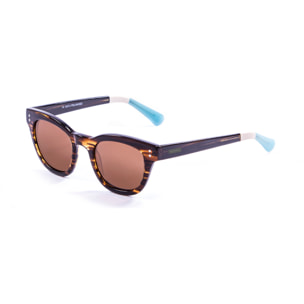 Gafas de sol LENOIR CROISETTE - Marrón / Marrón con patillas azules y blancos