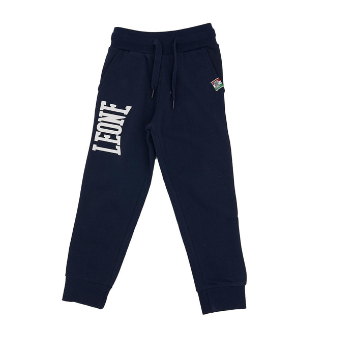 Pantalones de sudadera básicos con logo grande para niños