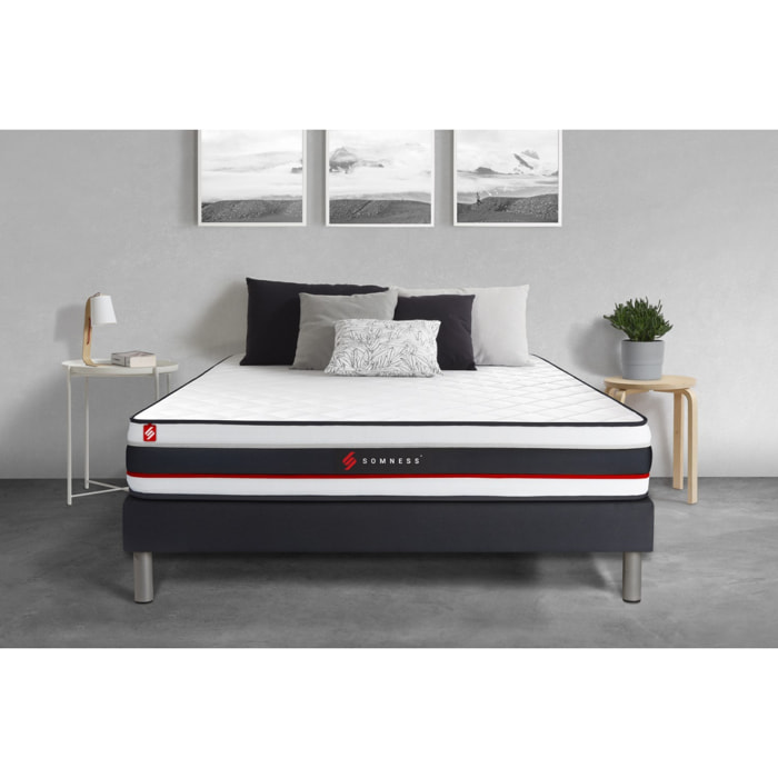 Ensemble matelas FORM + sommier kit noir