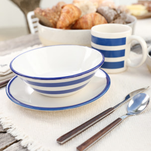 Set de 8 tazas rayas 36cl cerámica mediterranea scalpers home