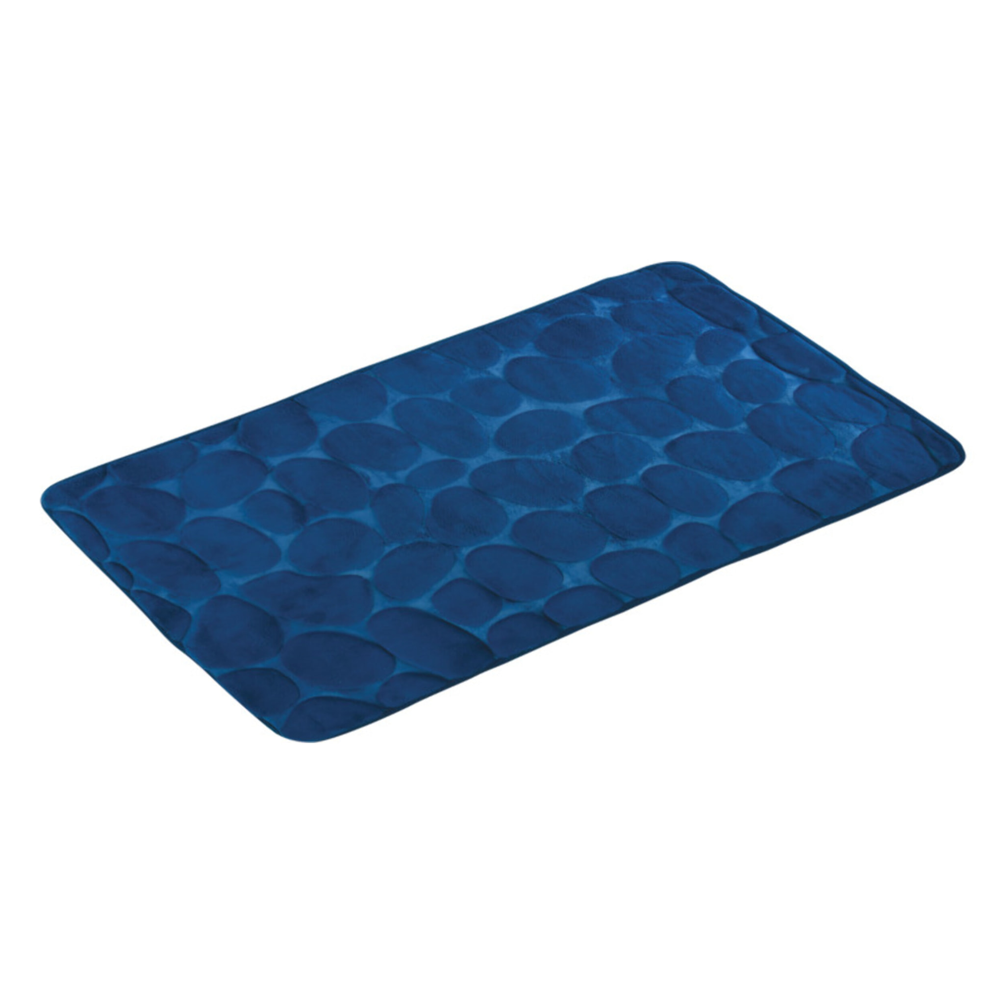 Tapis de bain Microfibre PEBBLE Bleu Marine MSV