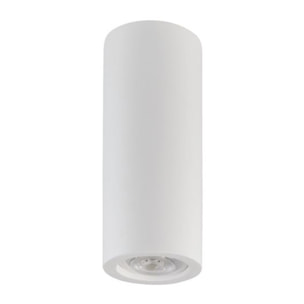 Spot lumineux en plâtre blanc forme tube - GIPSY 362