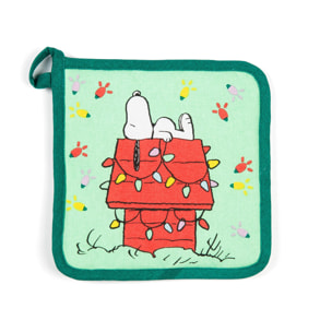 Set torchon avec manique et gant de cuisine Excelsa – Peanuts Shiny And Bright, Coton Multicolore