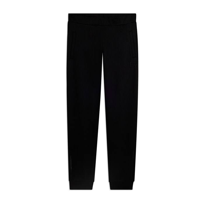 Pantaloni Sportivi Slim Fit con Coulisse e Dettagli Ricamati