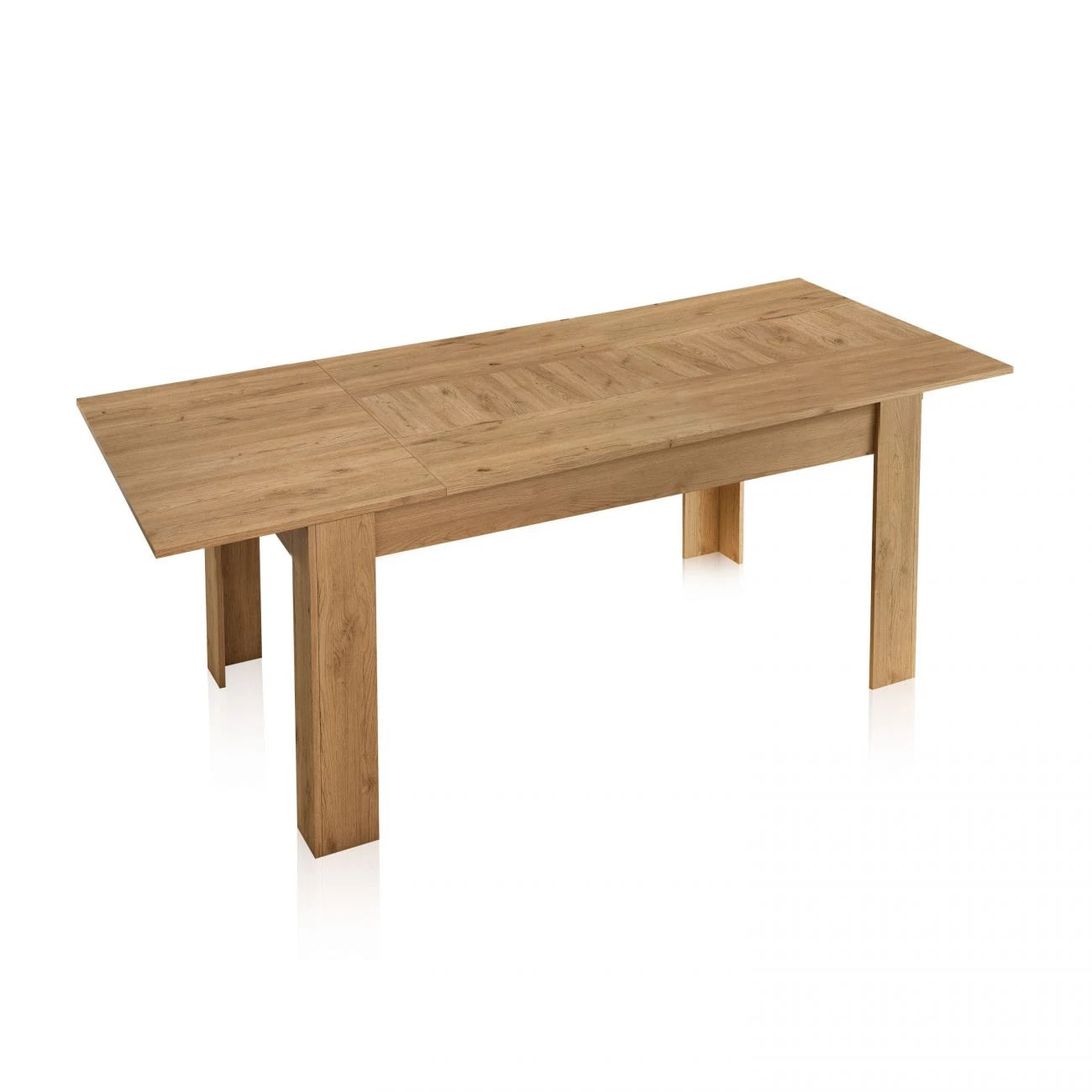 Mesa de comedor extensible Kana Roble Nude