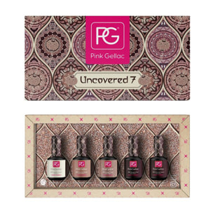 Set vernis semi-permanent - Uncovered7 - 5x 15 ml