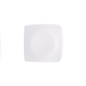 Set 6 piatti piani Excelsa Eclipse, ceramica, bianco matte