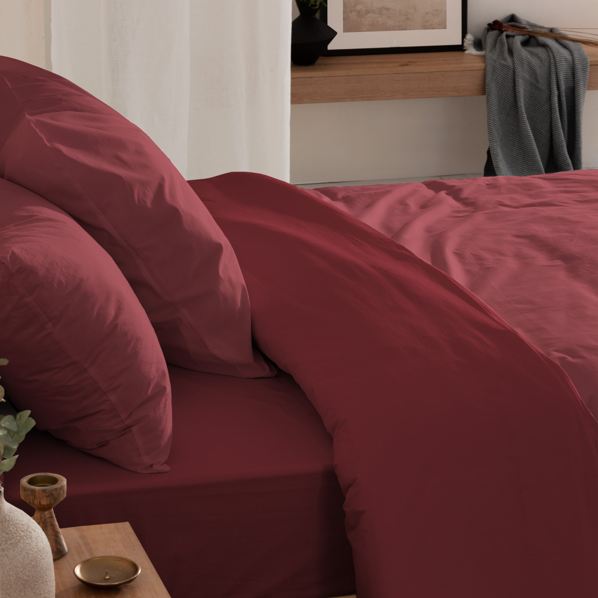 Taie d'oreiller Prune