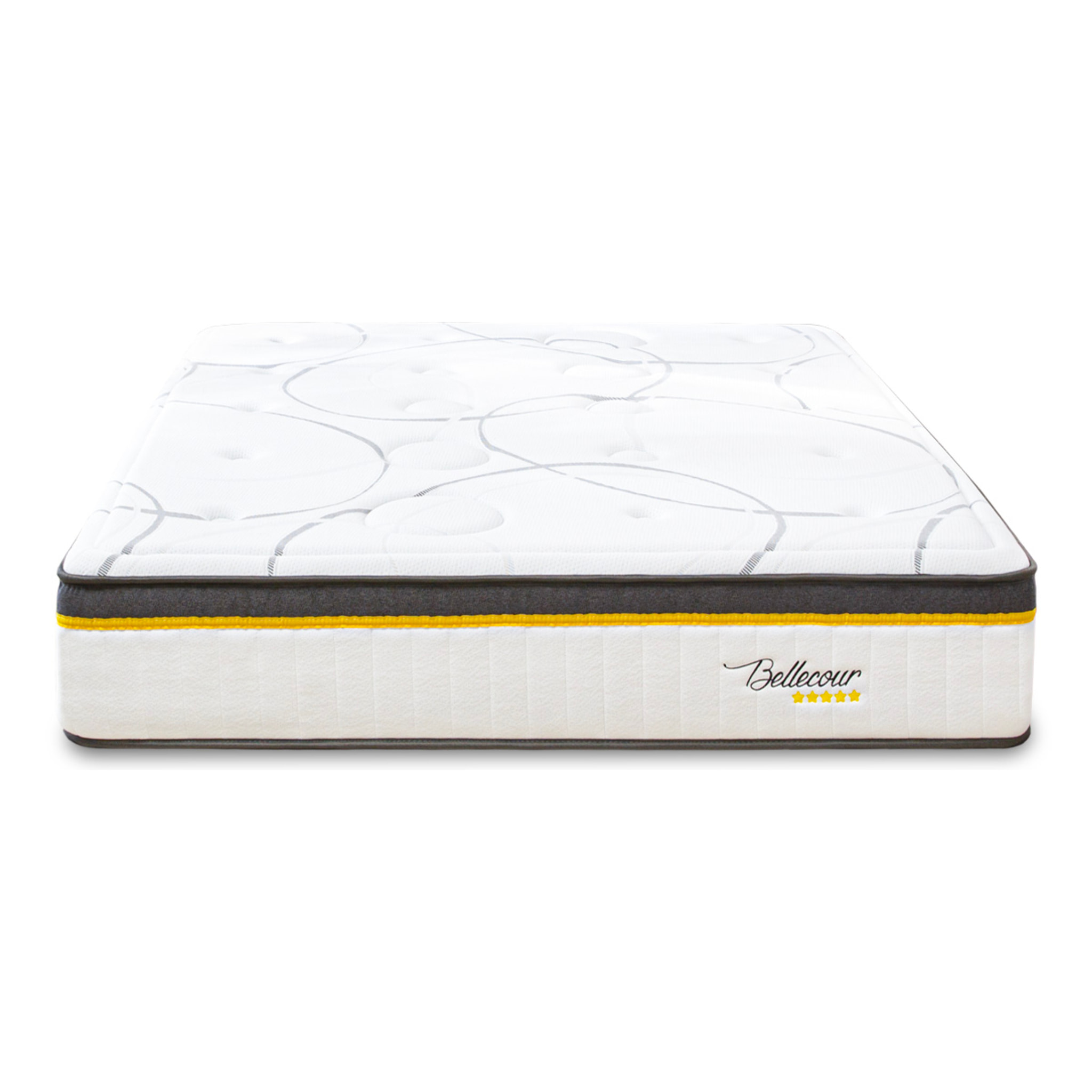 Matelas Hybride Bellecour 3.0, Soutien Ferme, 30 cm, Ressorts Ensachés & Mémoire de Forme