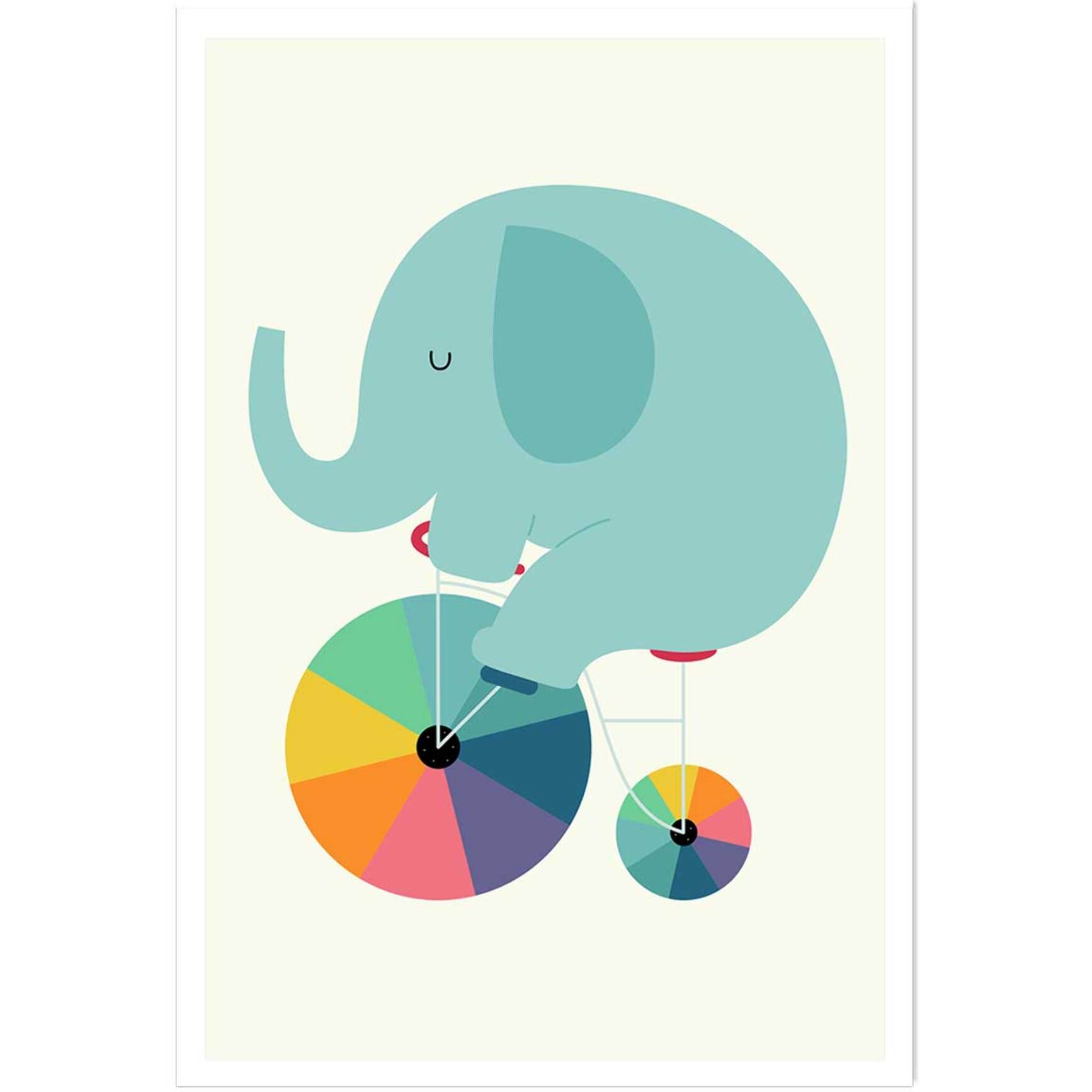 Affiche  elefant circle Affiche seule