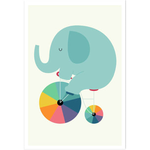 Affiche  elefant circle Affiche seule
