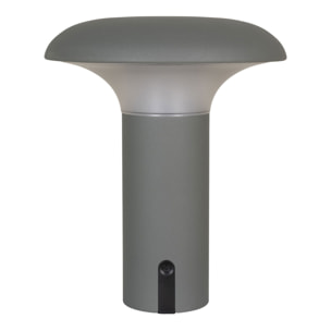 Lampada LED Ricaricabile Ramsey — Grigio Opaco Ø17×21 cm