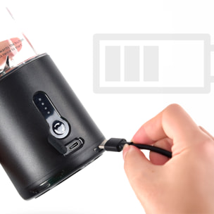 Batidora portátil HD-06 de 530 ml con potente motor de 240W, con batería recargable de 4000mAh.