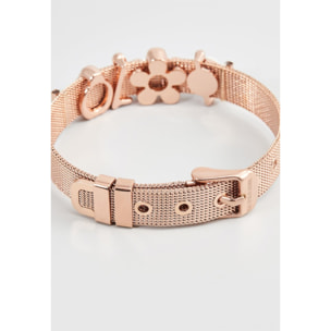 Bracciale U.S. Polo Assn. In metallo placcato oro rosa