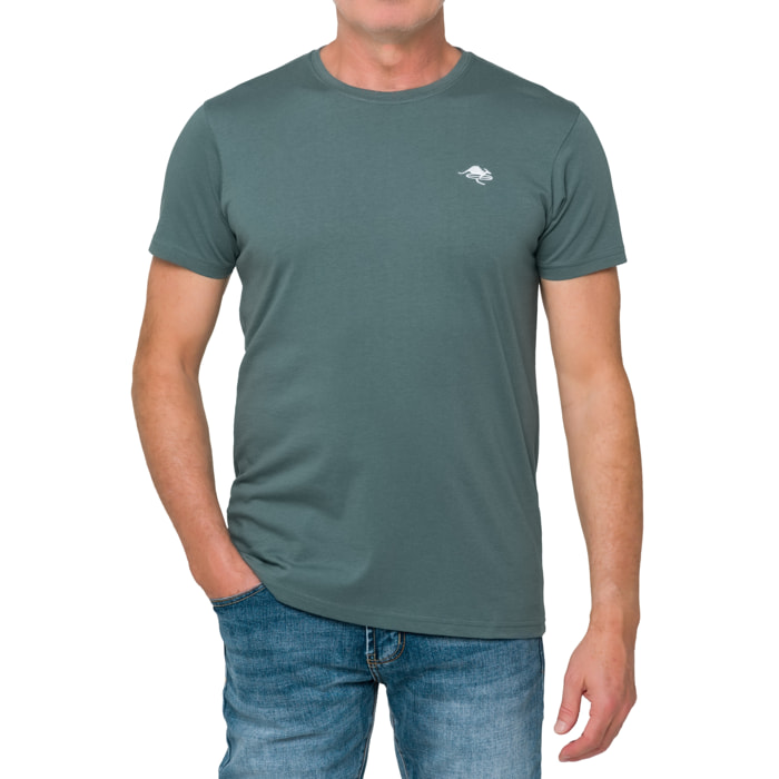 T-shirt in cotone 180 gr Hot Buttered Mistral verde chiaro