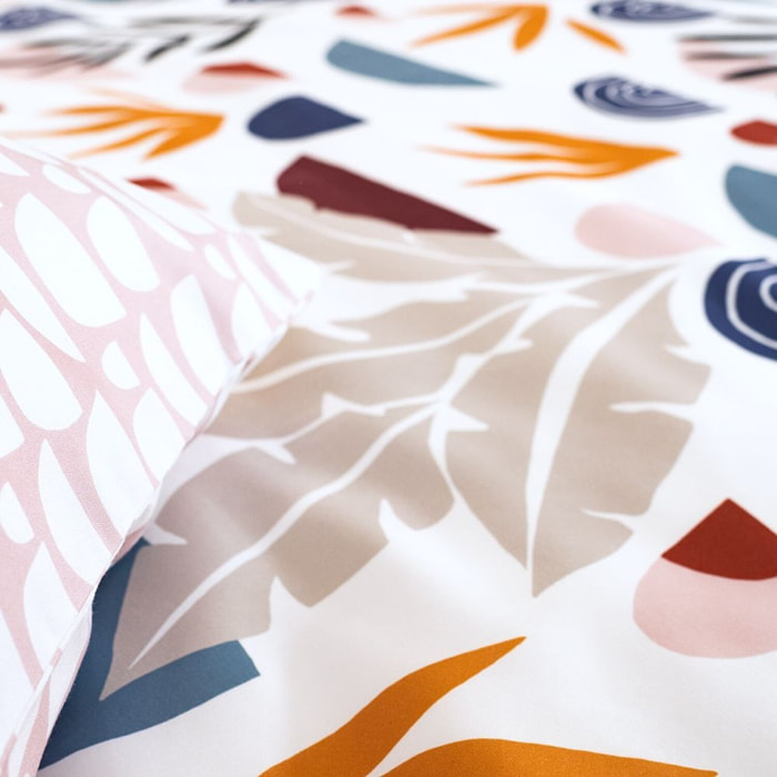 Parure housse de couette + taies 100% polyester 72gsm domy