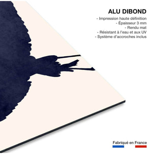 Tableau animaux Grue au soleil levant Tableau alu Dibond