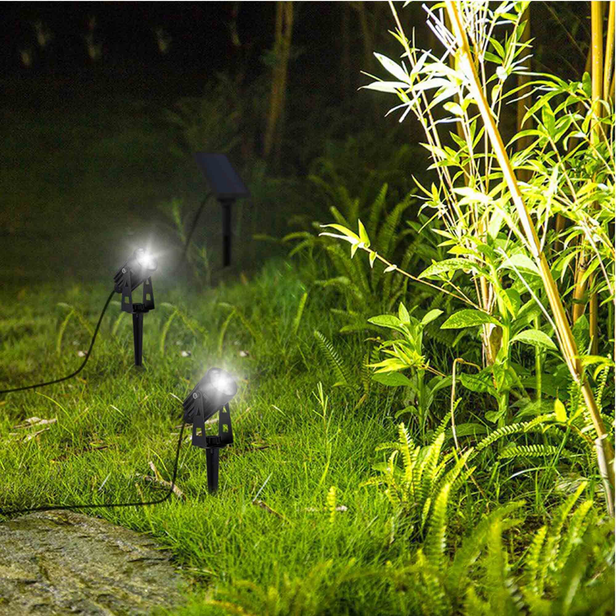 2 Spot solaire connecté ROUNDY Froid 100LM