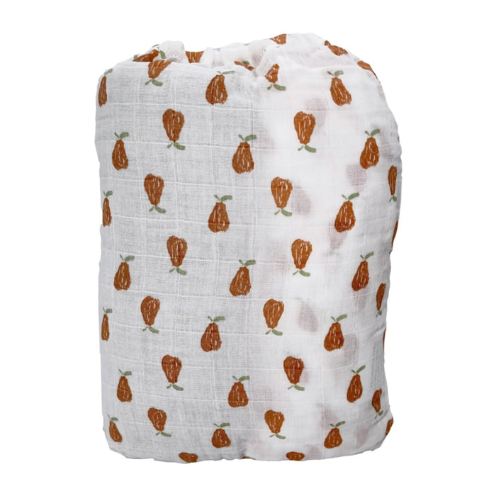 Lot de 2 draps housse bébé en coton bio