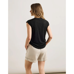 Camiseta Manga Corta Negro- Shimera