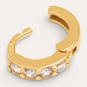 Orecchino Singolo Cleo S Argento Placcato Oro