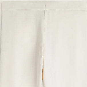 Pantalone donna in felpa di viscosa con impunture leopardate