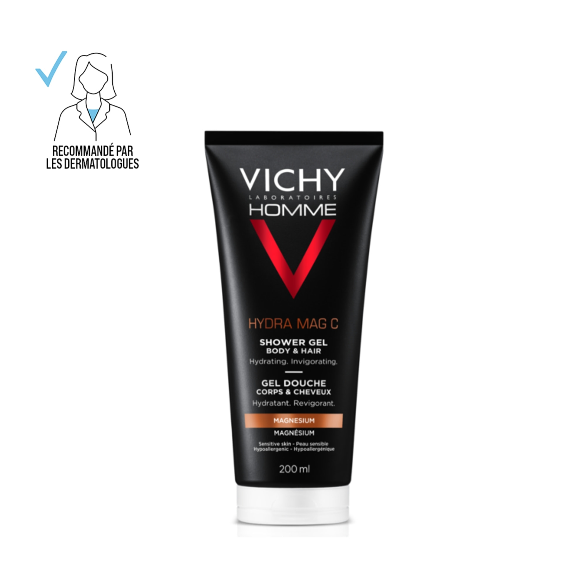 Vichy Homme HydraMag C Gel Douche 200ml