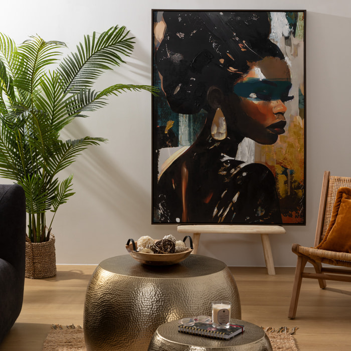 Toile peinte encadrée Isia 100x140cm