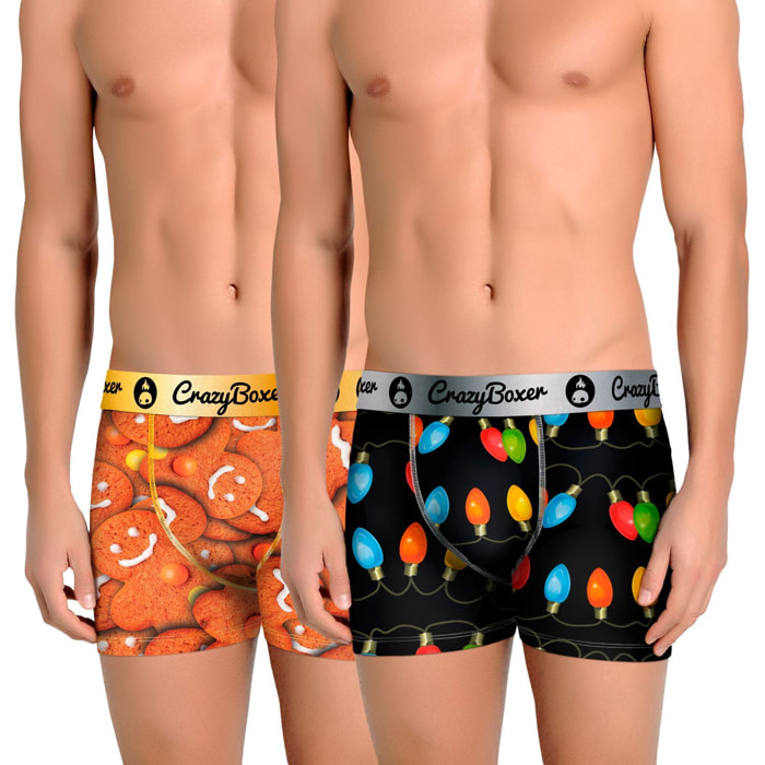 Pack 2 calzoncillos crazy boxer multicolor para niño