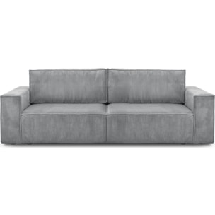 Canapé convertible 3 places en velours côtelé - HARPER