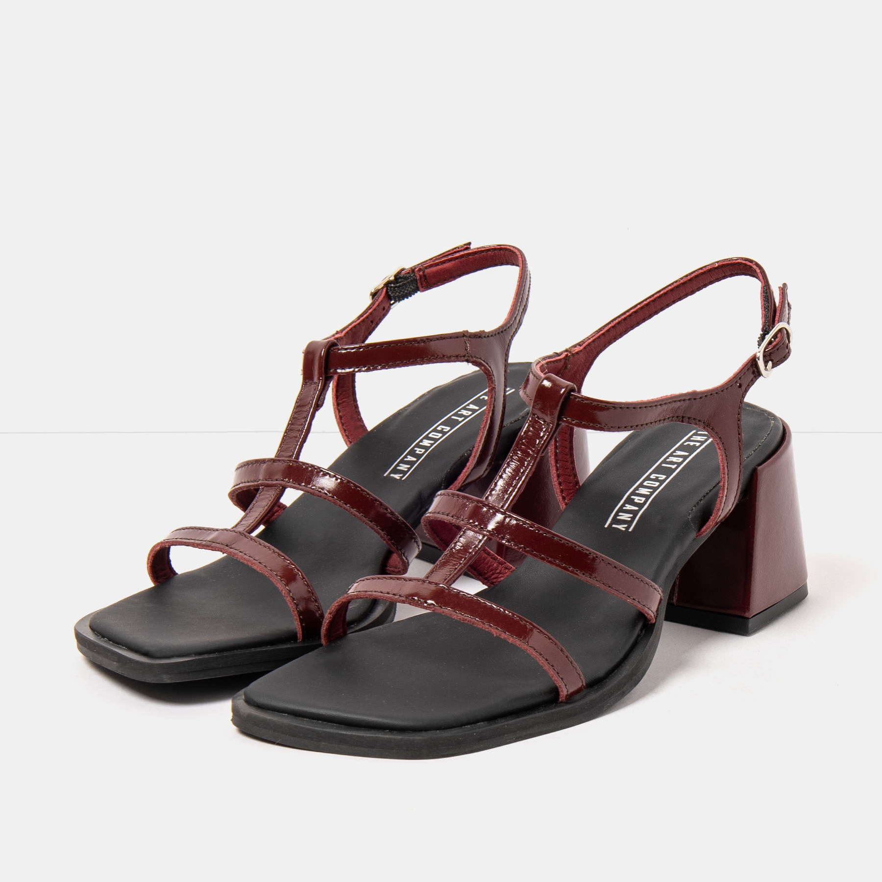 Sandalias con tacón 2011 NAPPA SHINNY BURDEOS / VERONA color Burdeos