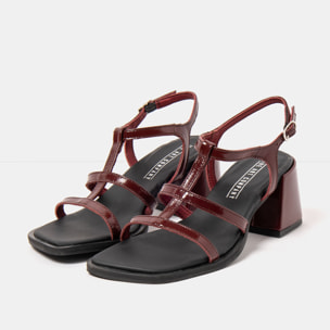 Sandalias con tacón 2011 NAPPA SHINNY BURDEOS / VERONA color Burdeos