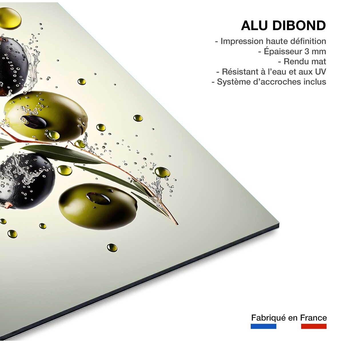 Tableau fruits et legumes olives fraiches  Tableau alu Dibond