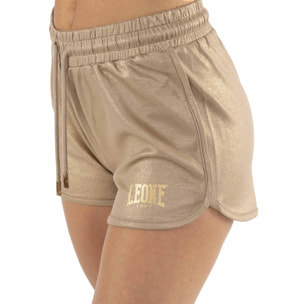 Pantaloncini in lurex da donna Leone Chic Gold