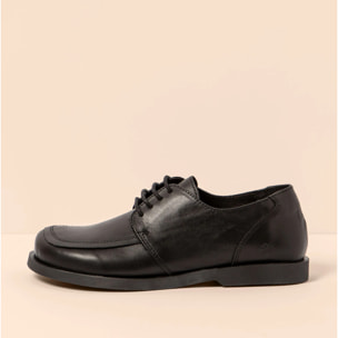 Zapatos N5876 SOFT NAPPA BLACK / ARENISCA color Black