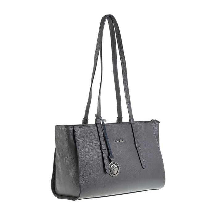 Borsa a mano da donna Made in Italy - Modello Valeria Nova - 100% pelle - 42.0 x 21.5 x 12.5 cm
