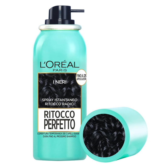 2x Spray Nero per Capelli Bianchi Colore Ritocco Perfetto