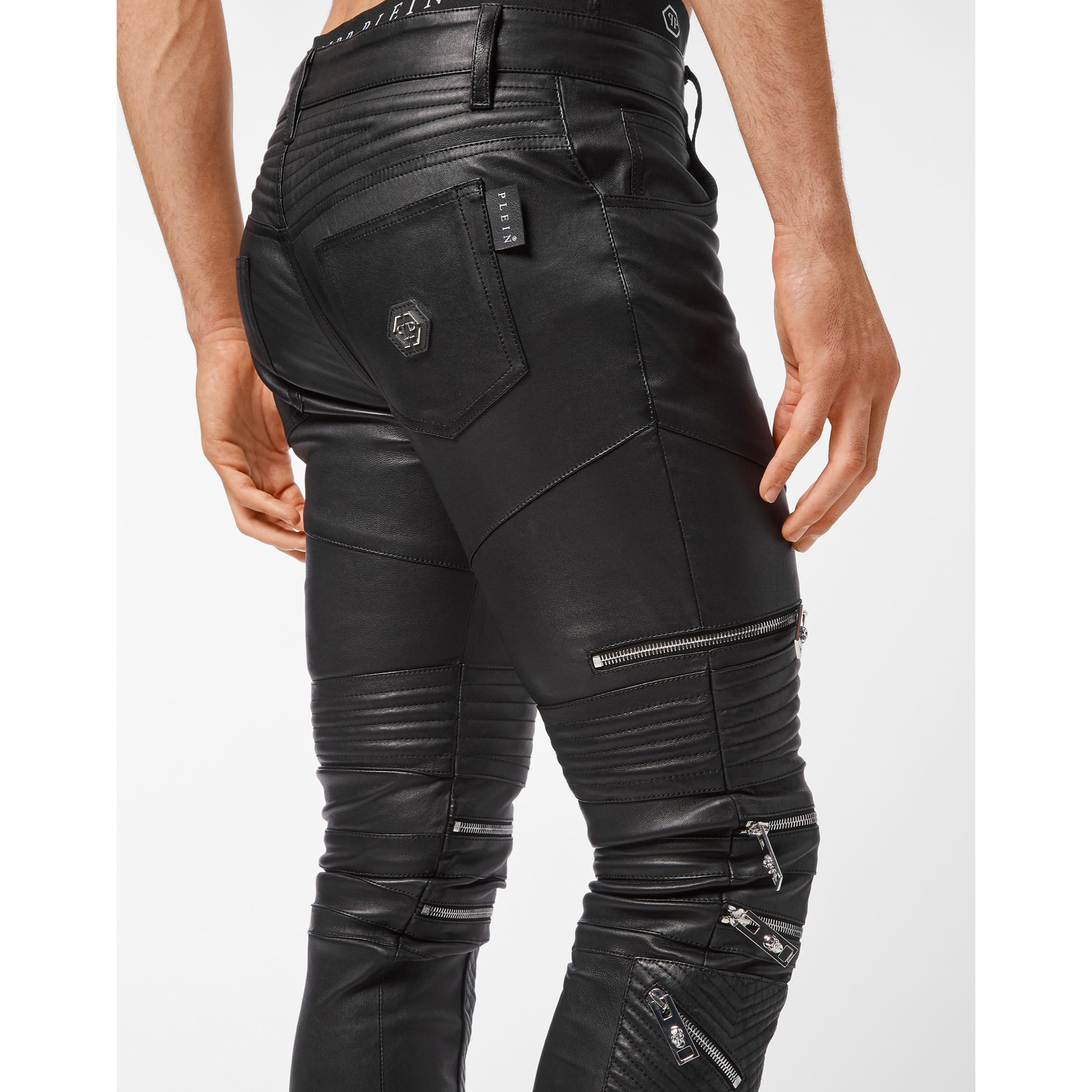 PHILIPP PLEIN Pantaloni in pelle