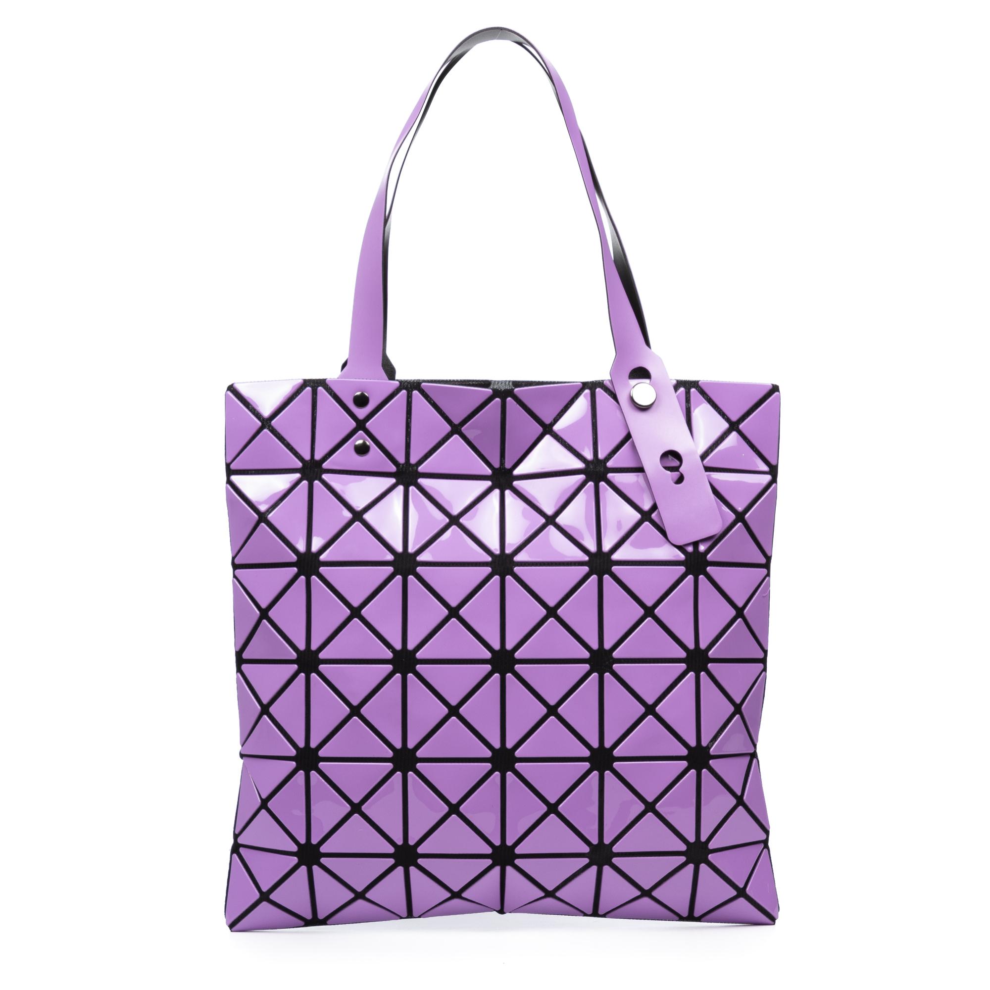 Borsa a tracolla Zerbo dal design geometrico, realizzata in PVC.