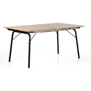 Tavolo da giardino allungabile 160-200x90cm in legno - Santorini